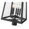 Z-Lite Rainer 5 Light Outdoor Post Mount Fixture, 15.5in. W x 27.5in. H, Black 5015PHXLR-BK - alternate 3